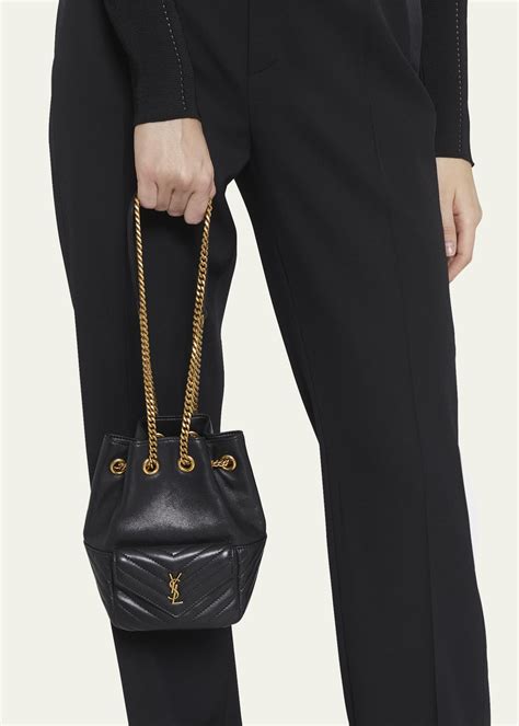 ysl joe mini|Saint Laurent Joe Mini YSL Bucket Bag with Adjustable Strap in .